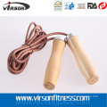 Leather Speed Bearing Jump Rope Wooden Handle
